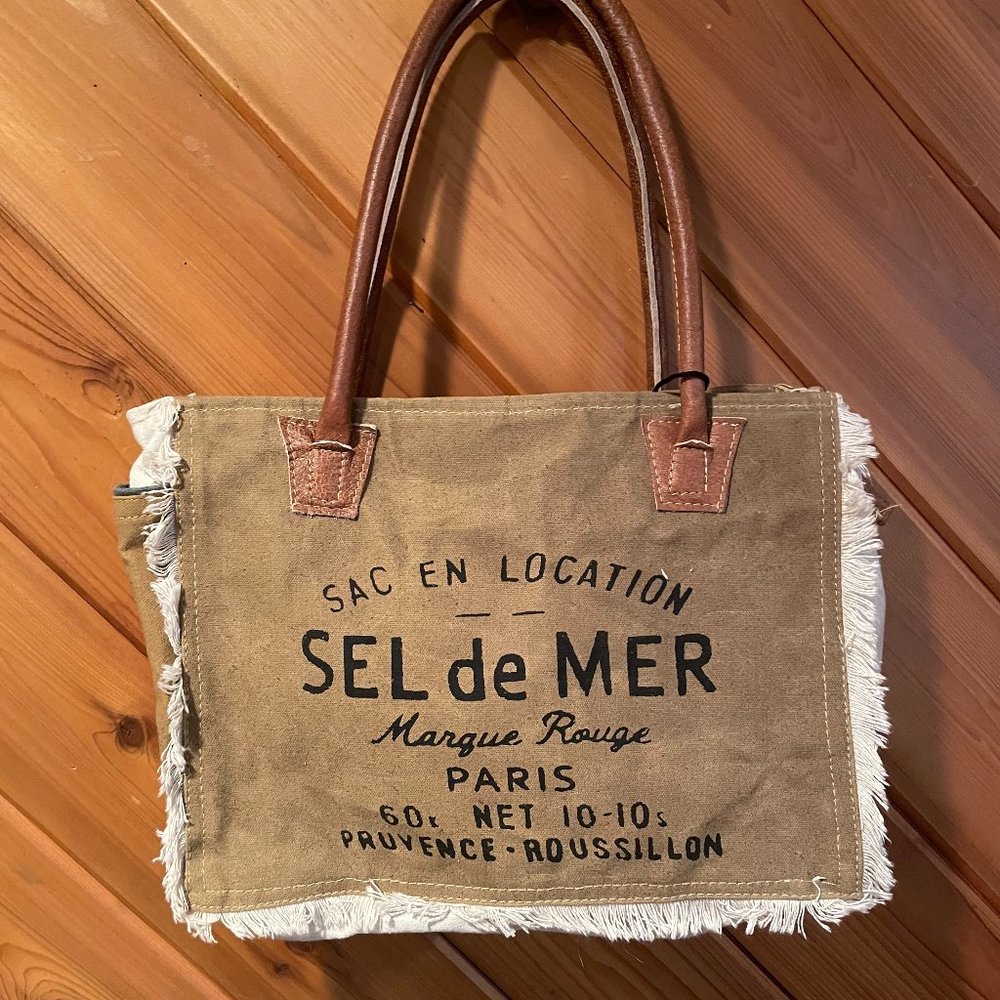 Distressed Canvas Tote